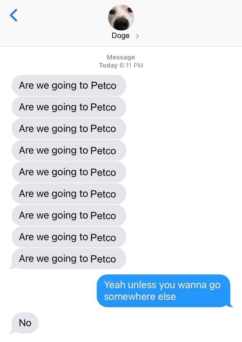 Are we going to Petco