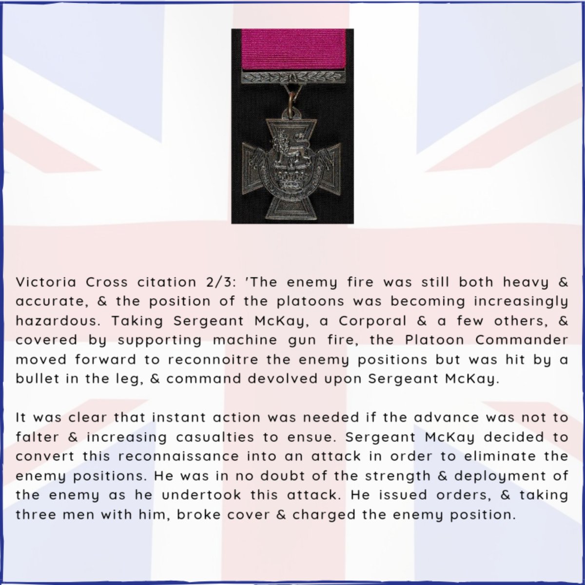 Remembering Platoon Sergeant Ian John McKay, VC

4 Platoon, B Company, 3rd Battalion, The Parachute Regiment.

Death: 11 June 1982, During The Battle of Mount Longdon (Falklands War)

Retweet to help remember him 🇬🇧

#Lestweforget #Britisharmy #Britishhistory <a href="/BritishArmy/">British Army 🇬🇧</a> #RIP