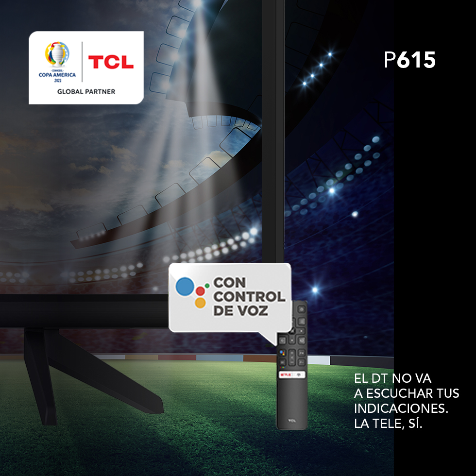 TCLArg's tweet photo. Esta Copa América, vivila, sentila y disfrutala con tu TCL #P615 🗣📺

🔥Acordate que podés participar en nuestro #ProdeTCL y participar por 1 de 9 AndroidTV TCL. Entrá directo con este link: https://t.co/fMsJOqiLtd

#TCLyCopaAmérica2021 #P615 #AndroidTV #ControldeVoz https://t.co/tMTgANG91u