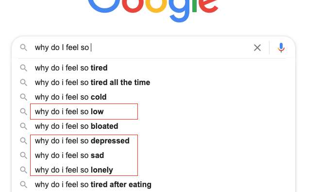 harshacoach's tweet photo. If there is a defining psychological theme of our time, it is probably captured by popular search terms such as: 
“Why do I feel so low/depressed/lonely?
"Why do I feel I’m worthless?"
"Why do I feel I am not good enough?” 
#ExistentialDoubt https://t.co/MChC3PHzGx