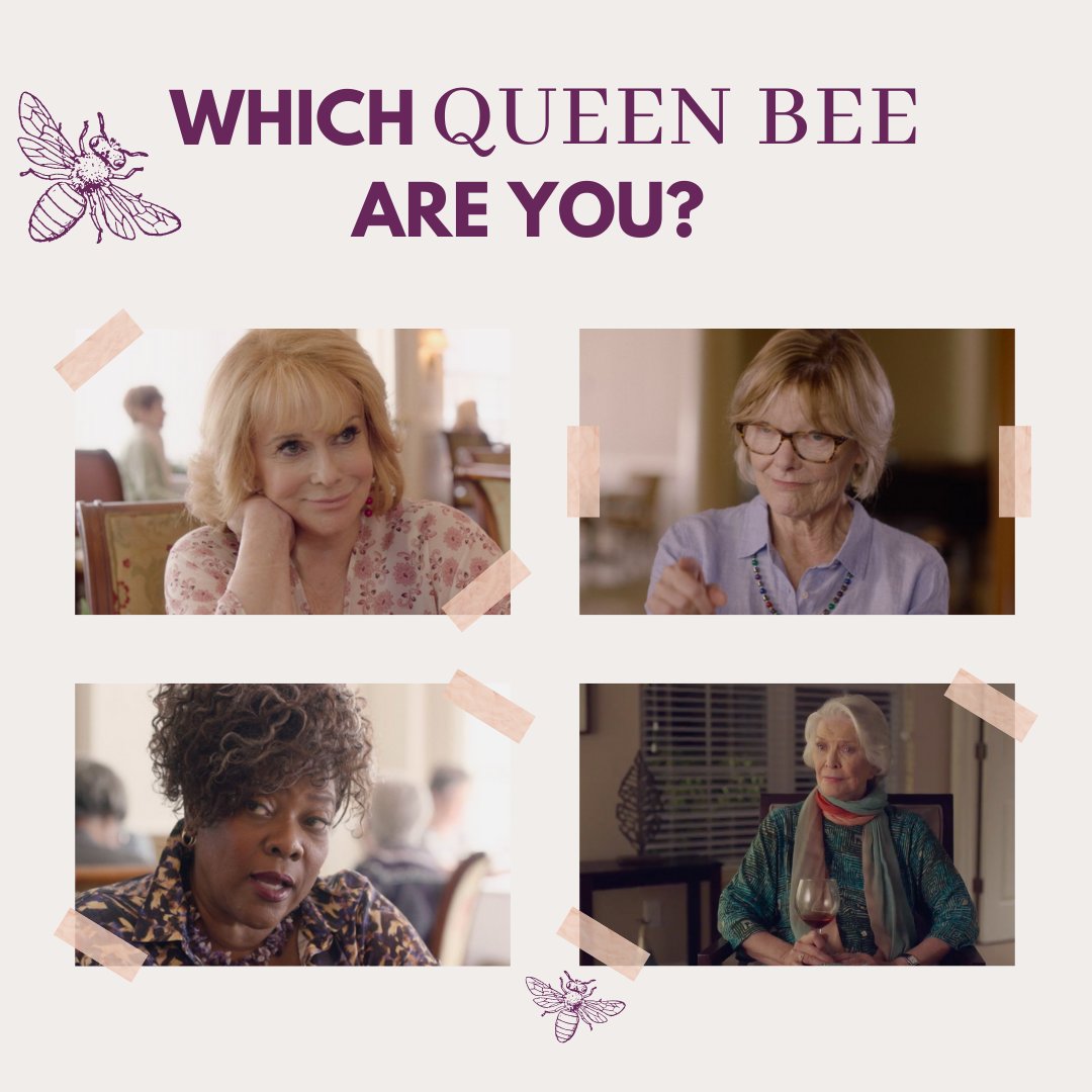 QueenBeesMovie's tweet photo. Take the Buzzfeed Quiz: 'Which QUEEN BEE Are You' today to find out if you're more like Helen, Janet, Sally or Margot.  Share your answer in the comments! ✨https://t.co/fOxRxRQFfo #queenbeesmovie   #releaseweek #buzzfeedquiz @buzzfeeedquiz @BurstynEllen  @lodivadevine https://t.co/nnqPalMm9b