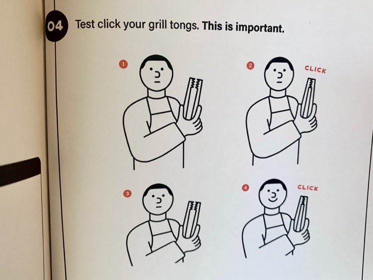 thedad's tweet photo. 4. Test click your grill tongs. This is important. https://t.co/VjLF9c1lMB