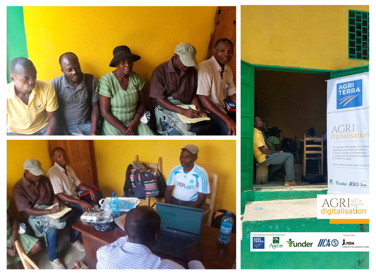 AgriterraLAC's tweet image. Agriterra Haïti visite la #Coopérative de Production et commercialisation du #Cacao – #COPCOD pour faire l’Analyse Rapid de Vulnérabilité, qui permettra identifier les besoins de l’organisation et faire le plan d’action de #solutionsnumériques et #transactionsélectroniques