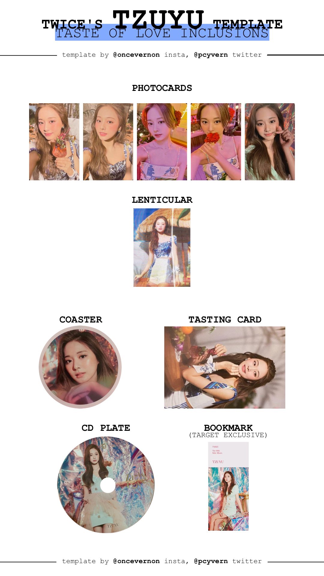 Bella No Twitter Twice Dahyun Chaeyoung And Tzuyu Taste Of Love Individual Member Templates With Photocards And All Other Inclusions T Co Nu9unaqgdn