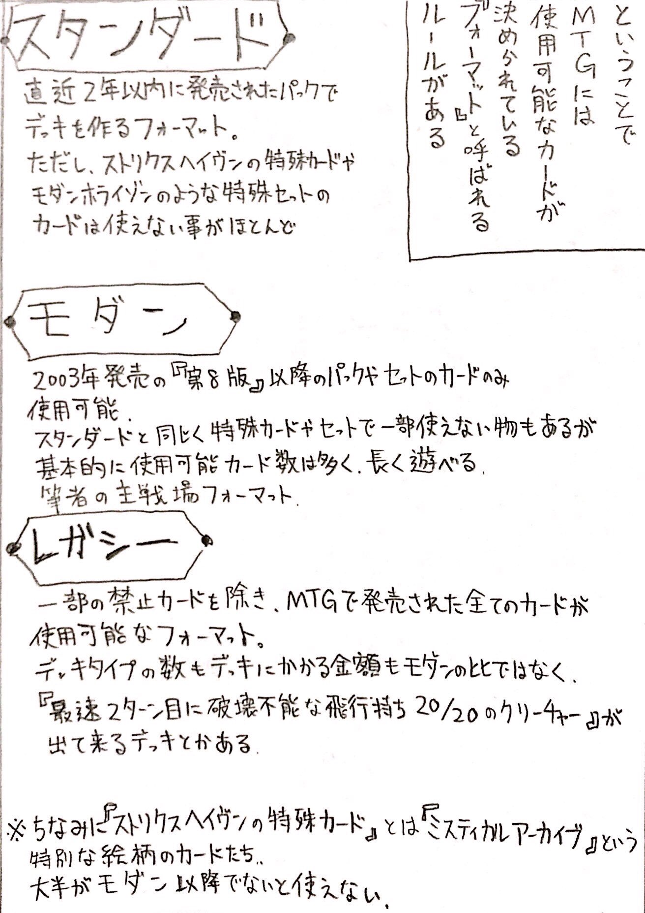 ユッキー Cv 茶 林 最近mtgを始めたって人で フォーマット を知らずにデッキ組んでる人を割と見かけるので描きました 他のカードゲームにはあまり無いルールなので仕方ないと言えば仕方ない リプ欄につづきます 1 2 Mtg初心者 T Co Hwt0wfx7r5