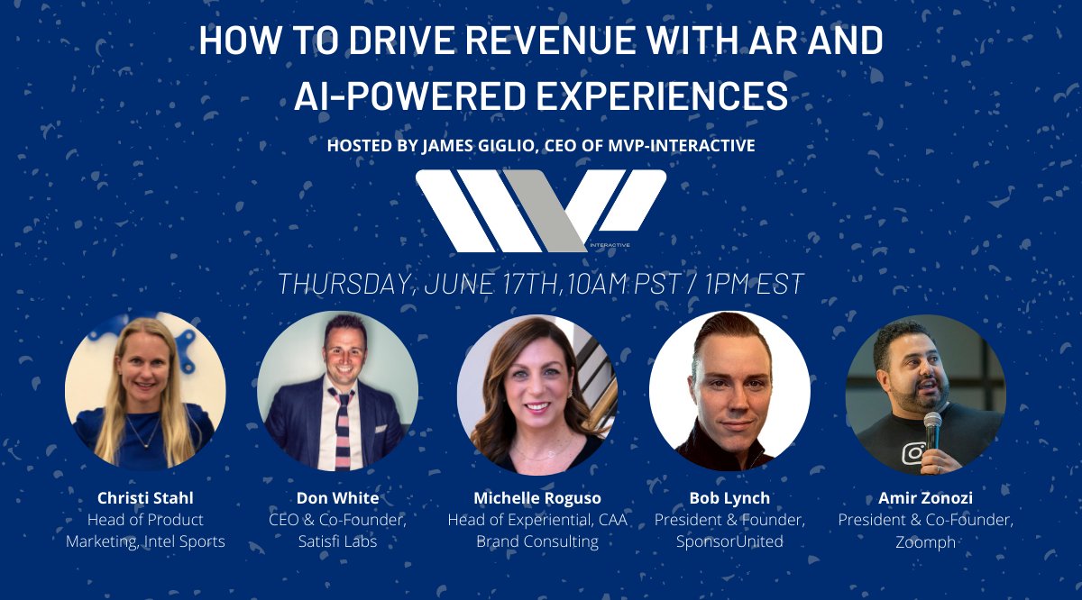 mvpinteractive's tweet photo. We hope to see you next Thursday! Sign up today, registration link below! 😃
👉 https://t.co/qLWSvUAM6t
#ImmersiveTech #AR #XR #mvpinteractive #virtualreality #augmentedreality #sportsXR #virtualrealitysports #techdevelopment #clubofvirtualreality #vrmoments #augmentedreality https://t.co/7m7cL9vrYA