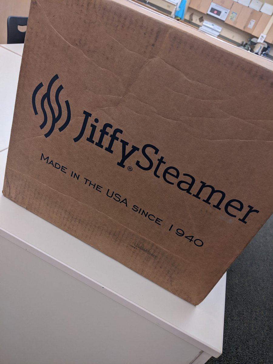 WO_FCS_Dept's tweet photo. Can't say how appreciative I am of @JIFFYSTEAMER for the donation.  It will get tons of use next school year!  Thank you!  #gowo #jiffysteamer #sayyestofcs #getthefacs #bestdressed https://t.co/By6KkKdQwM