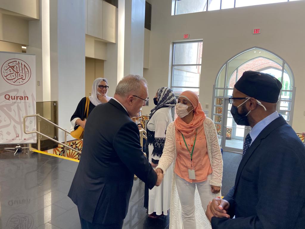 TC_VasingtonBE's tweet photo. Ambassador @HMuratMercan visited Islamic Society of Boston Cultural Center @isbcc today and was briefed about the activites of the Center. Heartfelt thanks to ISBCC Board Members for their warm hospitality. @KhalilAbdur @TRConsulBoston https://t.co/RUS1iLHE03