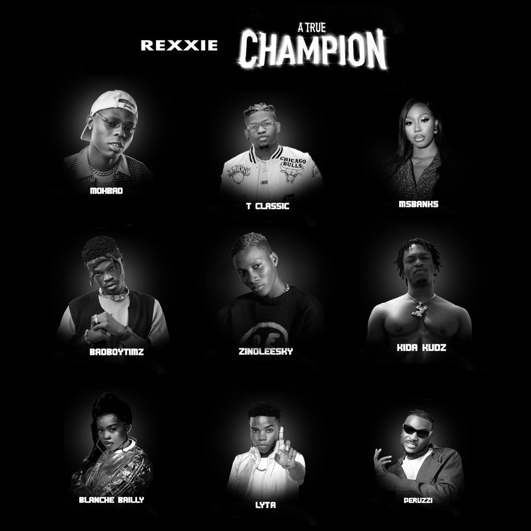rexxiepondabeat's tweet photo. “There are so many players, but few champions” 🏆

Special thanks to every champion featured on this project! June 28TH , we feast! 
You can pre-order the album now,

https://t.co/CvIFIyOdbo

#ATrueChampion @atcthealbum https://t.co/8gD8XLxAJ4