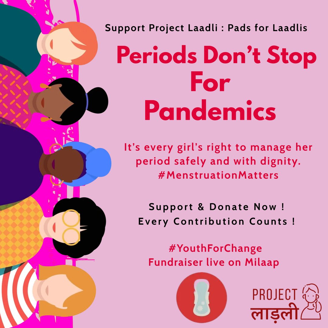 ShalinyDips's tweet photo. Menstrual Hygiene is a basic human right not a privilege. I am supporting 
@projectlaadli and helping them to distribute sanitary napkins to the needy girls and women in rural #India #youthforchange #VolunteersWeek 

#SonuSood #UNICEF #menstruation https://t.co/PE7l9J4nSU
