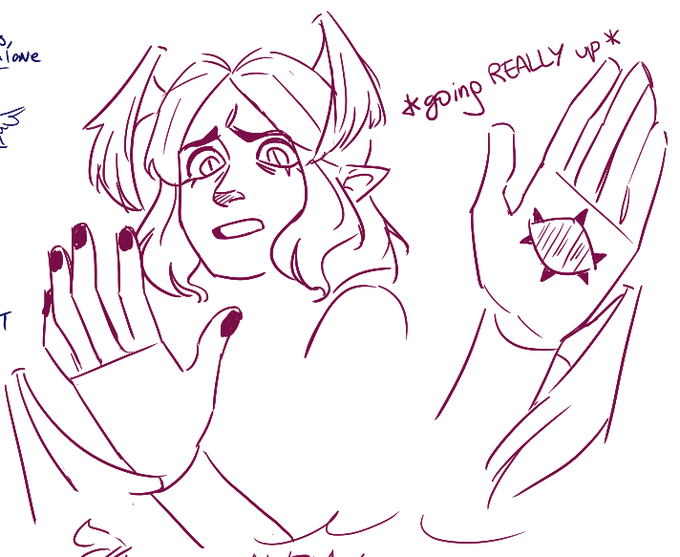 therapy is doodling ur and ur friends' witchsonas in an infinity train au 