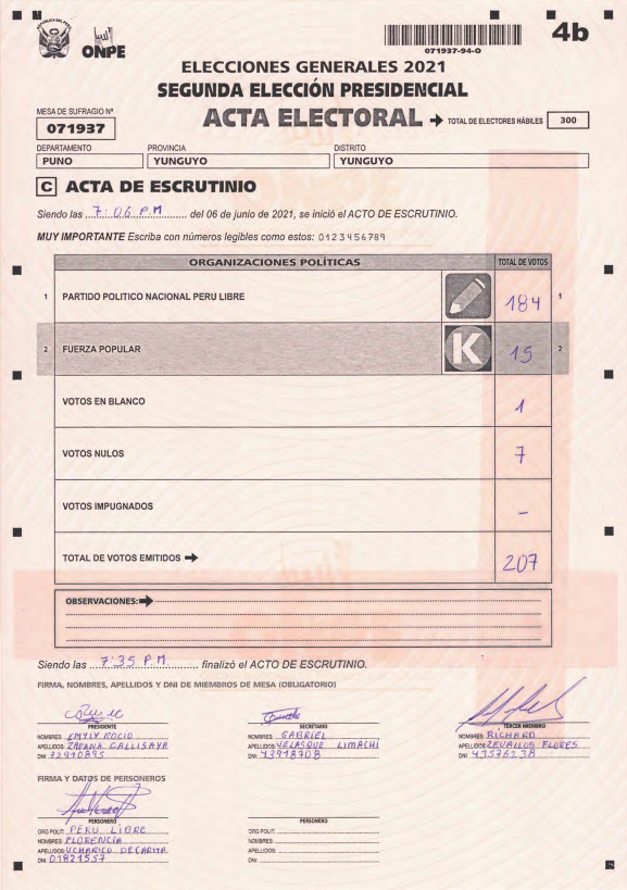 cmc1597's tweet photo. @JBCPERU Esta conforme a la ley electoral  mira la resolución, te envio un ejemplo al reves. https://t.co/FPmlZmQqPz