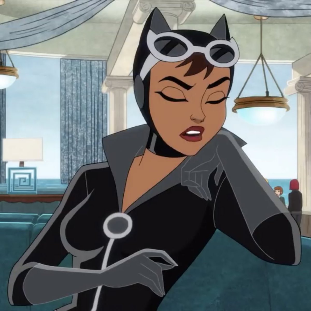 No, no, it’s fine. 
I —— I’m ——

( Her eyebrows furrows as she sighs, closing her eyes while she turns away from her. 

Alright, vulnerability, this’ll be easy ... ) 

I’m not being completely honest ... 
I —— I don’t mean to play with your feelings, Pamela. I’m just ... scared.