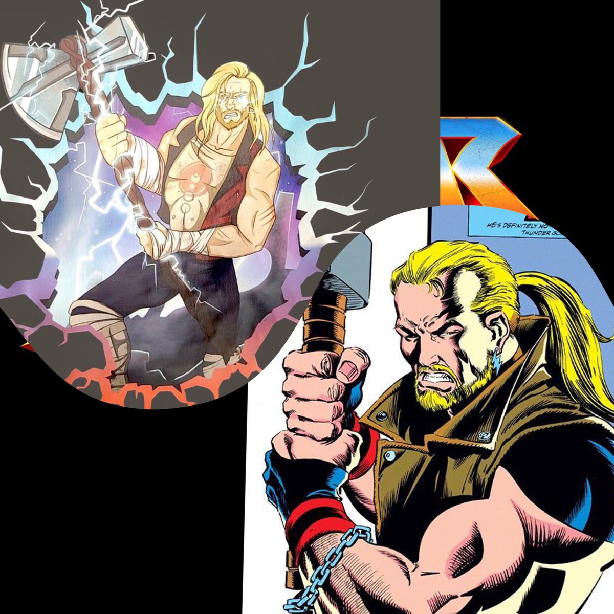 Is it just me or is anyone getting some serious 1980s Eric Masterson/ Thunderstrike vibes from the potential Thor: Love and Thunder promo art? @TaikaWaititi what say you sir? 
#thorloveandthunder #chrishemsworth #natalieportman #mcu https://t.co/mee6ifZNhf