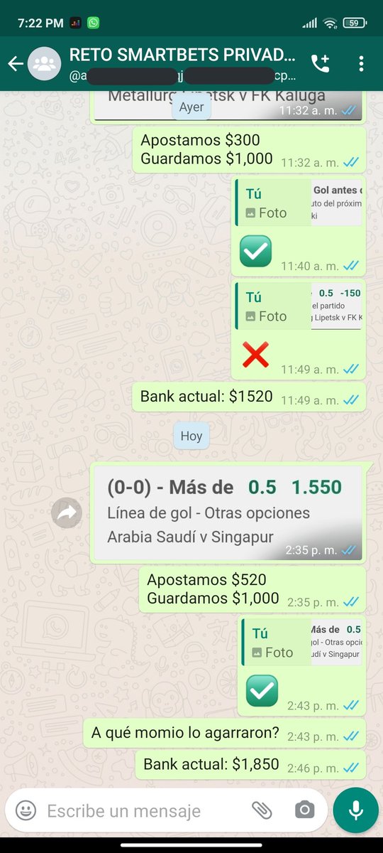 SmartBetsMex's tweet photo. 🚨 INSCRIPCIONES ABIERTAS PARA EL #RETOSMART4 🚨
Llevamos dos retos lográndolo y estamos con 85% de utilidad en el tercero. 💰
Costo: $300 mxn
Les recuerdo que solo acepto 10 personas. 😁
RT para participar por un lugar gratis. 🔥 https://t.co/5quU4TFHlN
