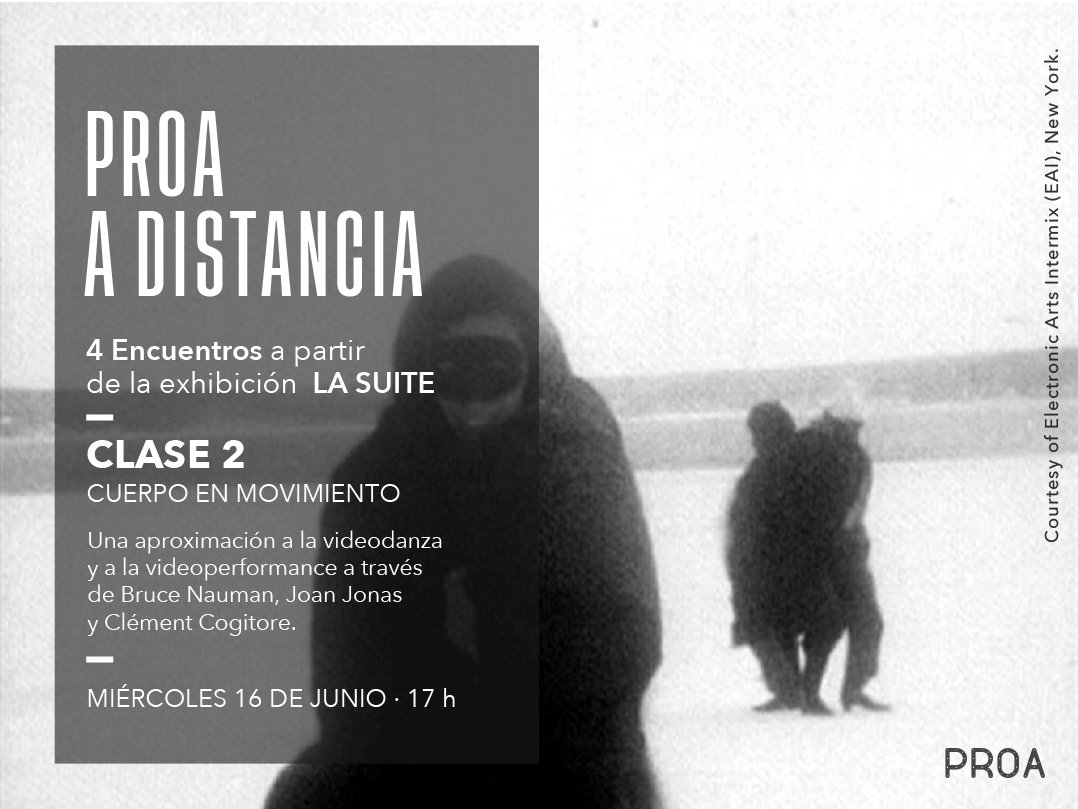 FundacionPROA's tweet image. ¡HOY! Cuerpo, registro de la danza y valor de la imagen audiovisual en el encuentro #ADistancia sobre #VideoArte y #VideoPerformance forms.gle/1JP4KmrjCzivxJ…