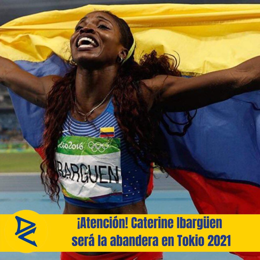 ¡ATENCIÓN 🚨! Es oficial, Caterine Ibargüen será la abanderada de Colombia para los Juegos Olímpicos de Tokio 2021. Que revienten los Me Gusta por nuestra reina del triple salto 👑.