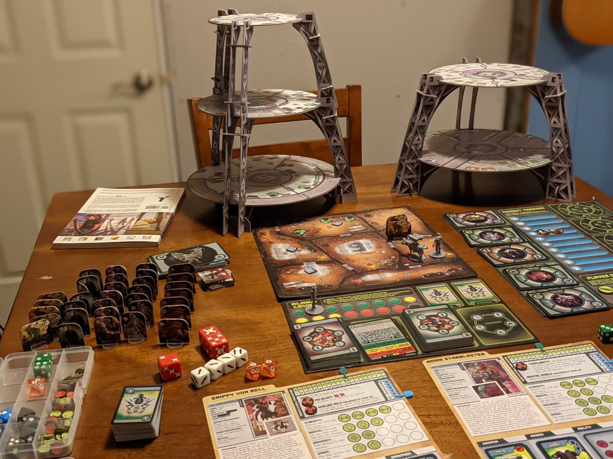 DiceAtDusk's tweet photo. My "Tweview" 

Secret Unknown Stuff: Escape from Dulce 
By: @sentient_cow 

     Pros                    Cons
Easy to learn   /   Expensive
Intro to RPG     / Setup time
Delightful story / Grindy
Simple                / Simple
Scales well        
Great Characters https://t.co/Ft3UCWxIuh