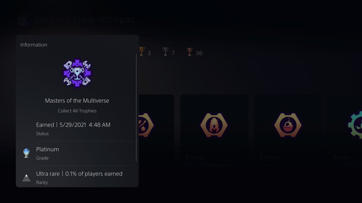 NextGenPlayer's tweet photo. Got the Ratchet & Clank Rift Apart platinum trophy on May 29th!!
#PS5 #LongLivePlay #PS5Share https://t.co/p3cZ2pqc2Q