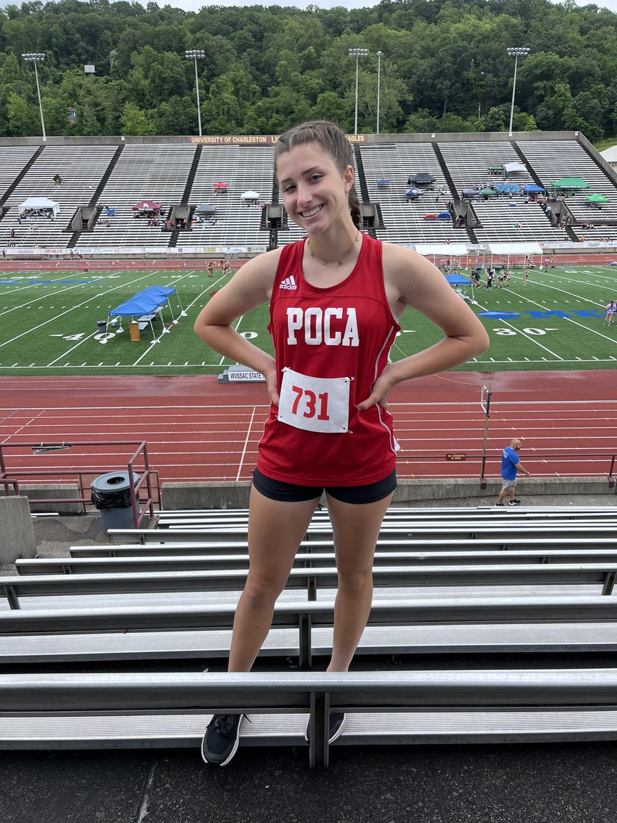 Skeensgirl's tweet photo. So extremely proud of my girl for making it to her first WV State Track Meet! Finished 12th overall in the 100m hurdles and 10th overall in the 4x4 🔴⚪️ #pocatrack #pocadots https://t.co/ucpzKaFbqe