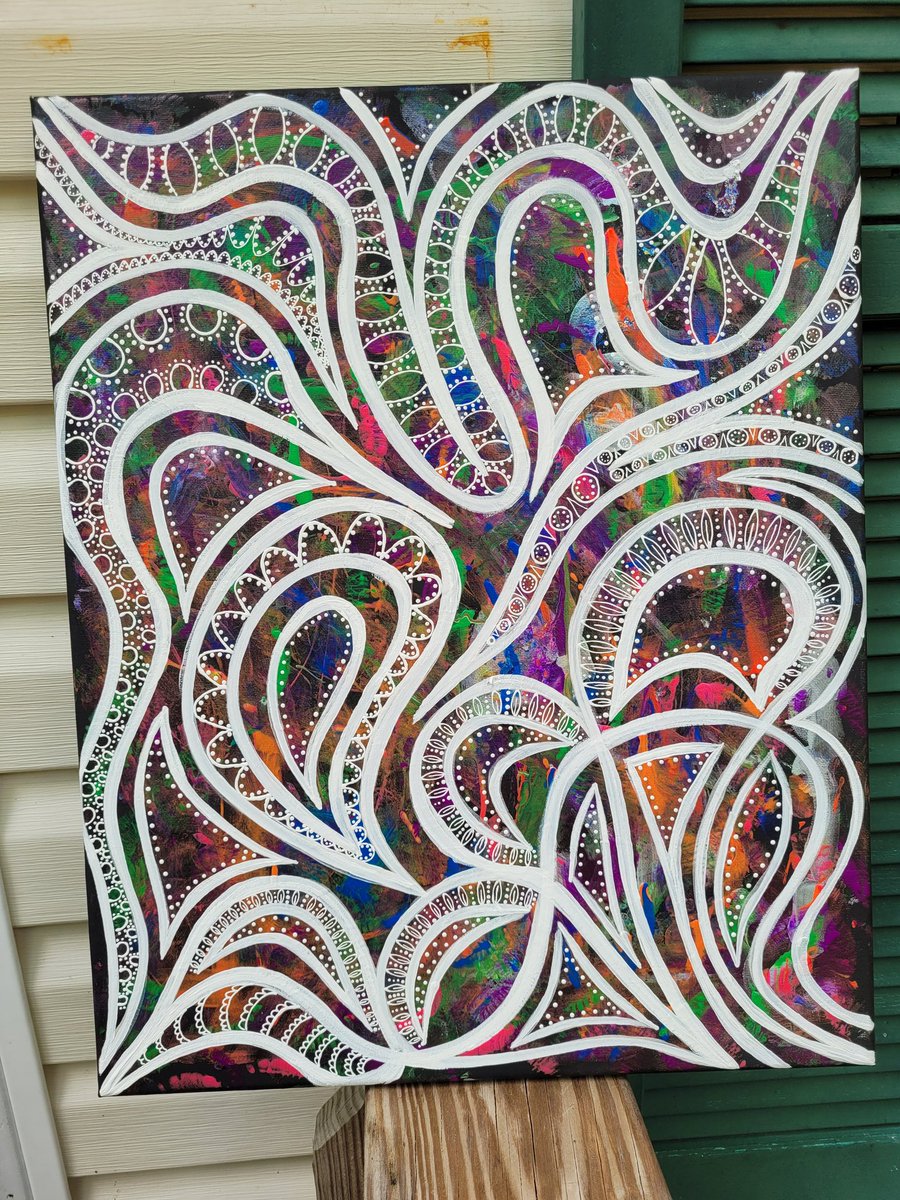 Finally finished #Psychedelicart #ArtistOnTwitter #trippy #Abstract
