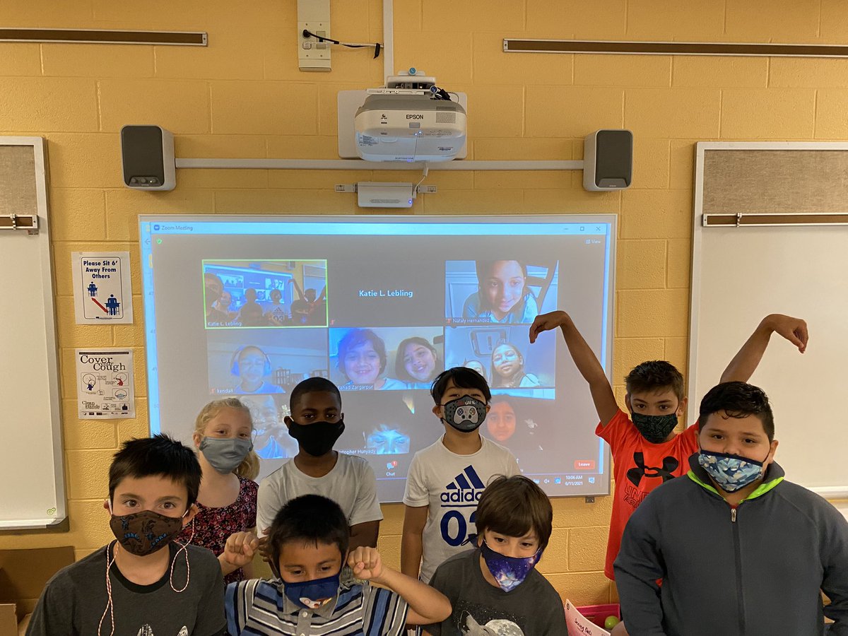 MsLebling's tweet photo. Celebrated the last day of school together with a video of all of our memories together, playing the Tik Tok Challenge of put a finger down, and sharing our favorite parts of third grade! So proud of these amazing students! #lebling322 @KyleRWilsonES https://t.co/jbKX5nARvg