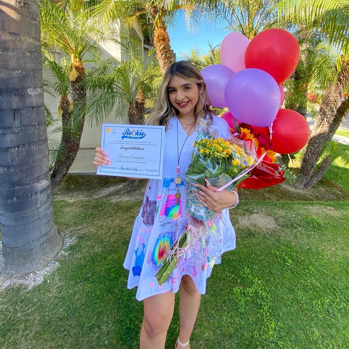 misscamposs's tweet photo. I won ROOKIE TEACHER OF THE YEAR for my district🥺💗 this award is given to outstanding first year teachers &amp; only 3 in my local district were chosen!BLESSED, HONORED, GRATEFUL!!! THANK YOU to everyone for all the support! What an amazing way to end my first year teaching🥺💗 https://t.co/8rZnrZLb2z