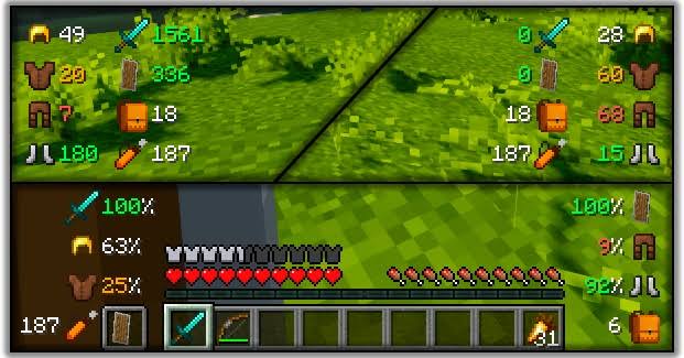 Minecraft マイクラ Mod紹介部 Di Twitter Inventory Hud 1 8 9 1 17 ヘッドアップディスプレイに情報を追加するmod バフ デバフや道具の耐久度 手持ちの状態などを追加することができる 上手く使えばゲームを快適に進めることができる Dl T Co