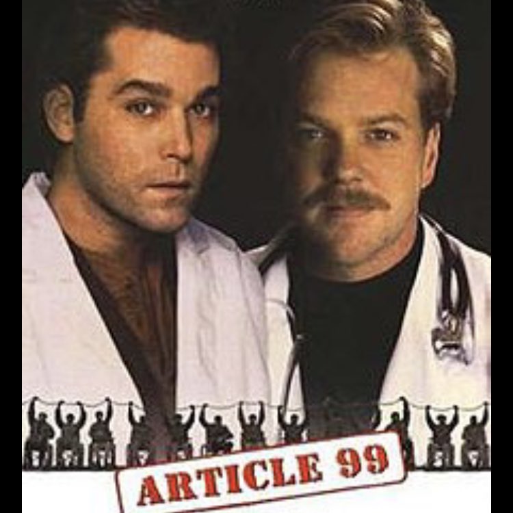 Really enjoyed this 90s movie about a poorly ran hospital for veterans #Article99 #movielist #15minseveryoneknowstherule 7.7 Great cast @rayliotta @RealKiefer @ForestWhitaker @LeaKThompson @JohnCMcGinley #JohnMahoney @ImKeithDavid @thekathybaker #EliWallach #NobleWillingham #1992