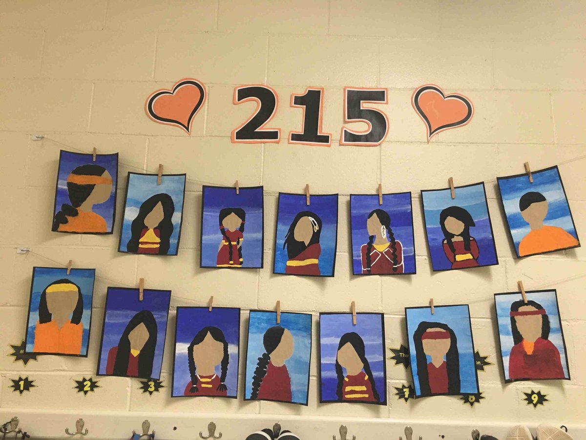 SummerhillSt's tweet photo. Still in our hearts♥️ A tribute from Grade 5 FI. 
@ASD_West @Nutokehkikemit https://t.co/sIzePRh7lE
