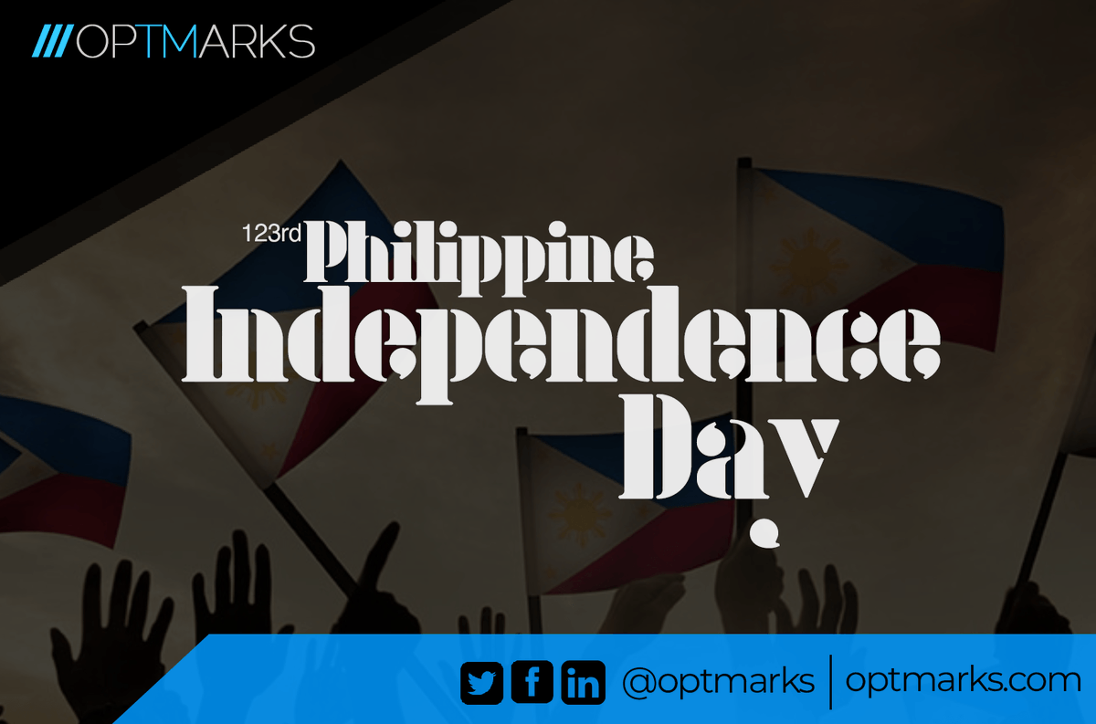 optmarks's tweet photo. Happy Independence Day, Philippines!

Let's all strive for a better Philippines.

#PhilippineIndepdendayDay #AtinAngPinas #MabuhayAngPilipinas https://t.co/35q4nz2Sdw