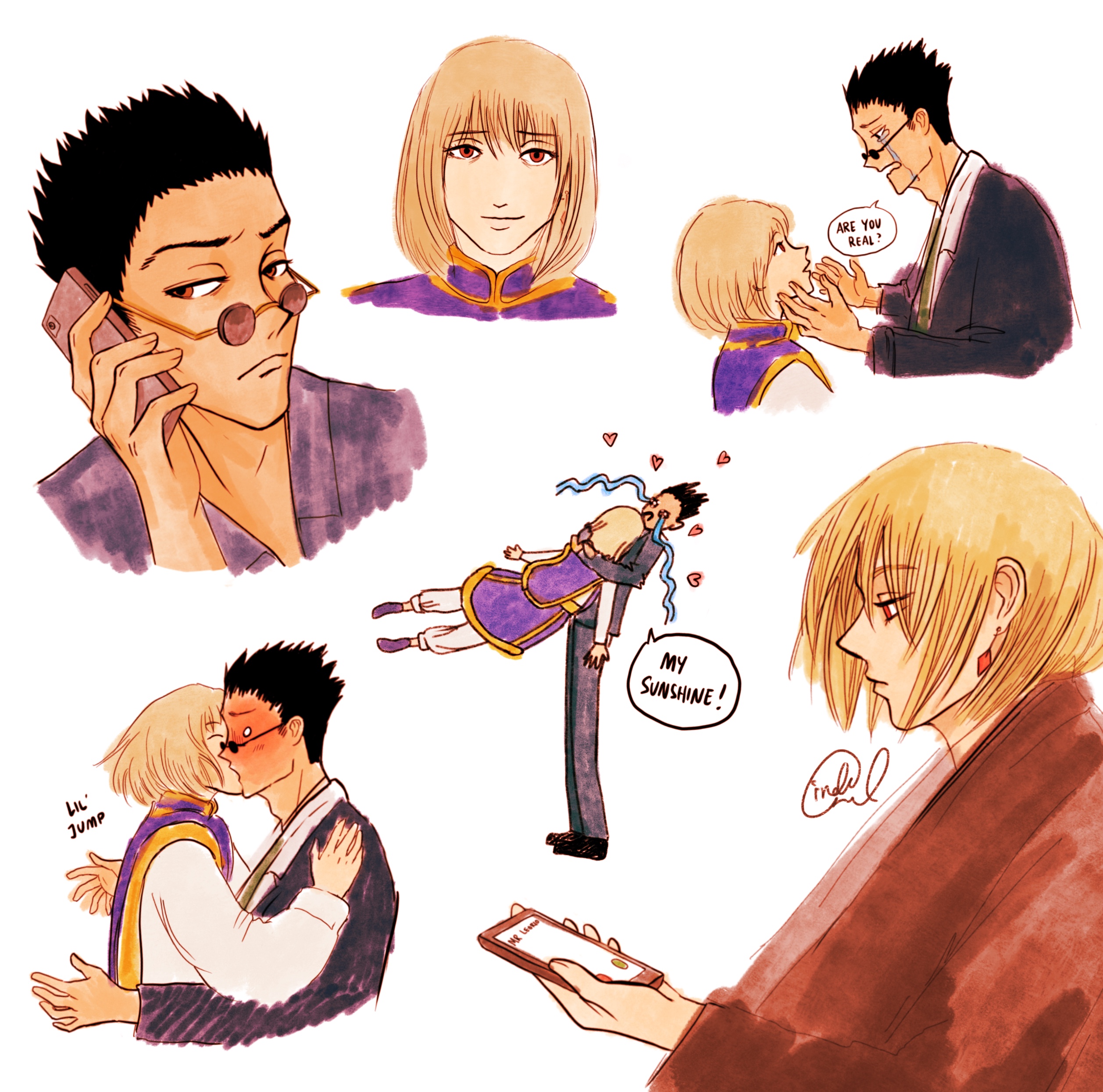 Nana on X: Day 21: Leorio and Kurapika #PrideMonth #leopika