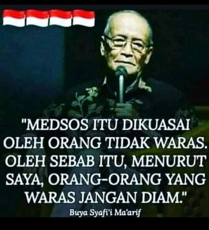 Maka itu saya tak diam..!! Terimakasih Buya 🙏🏻