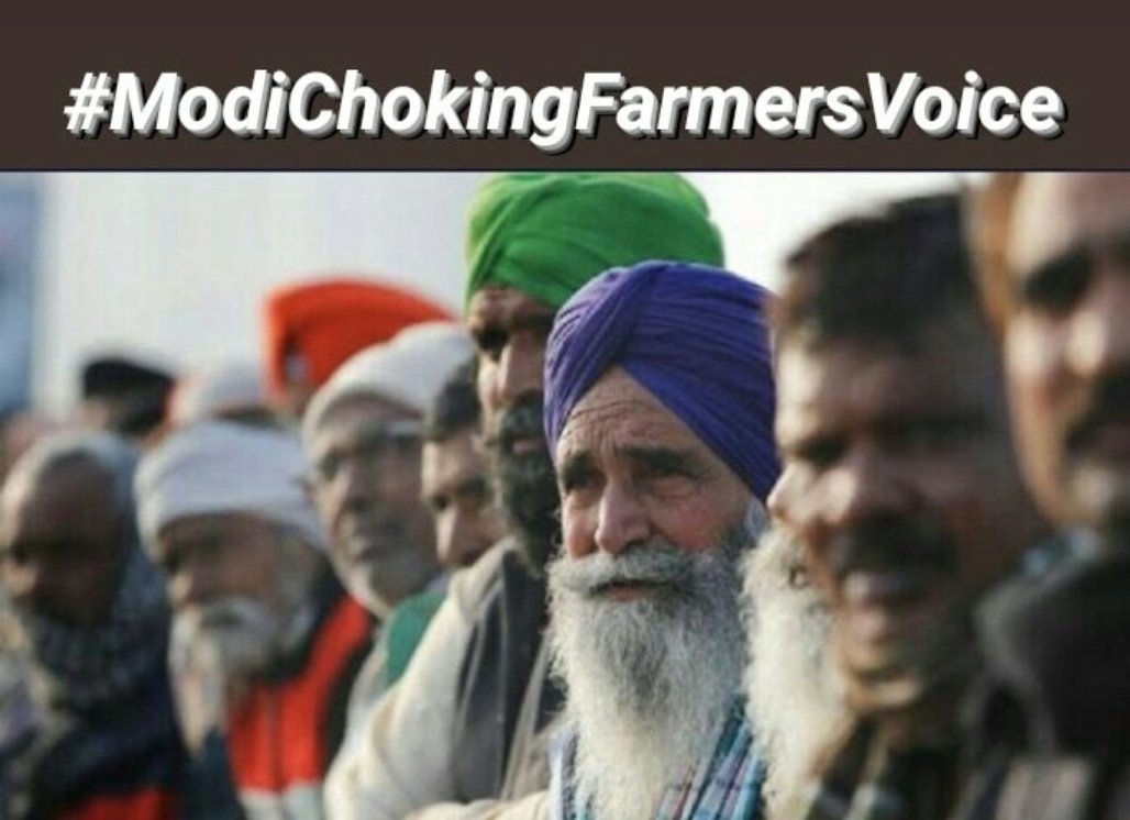 RT @manugill45: Keep raising your voice for farmers #ModiChokingFarmersVoice https://t.co/hG7ziwlEmB