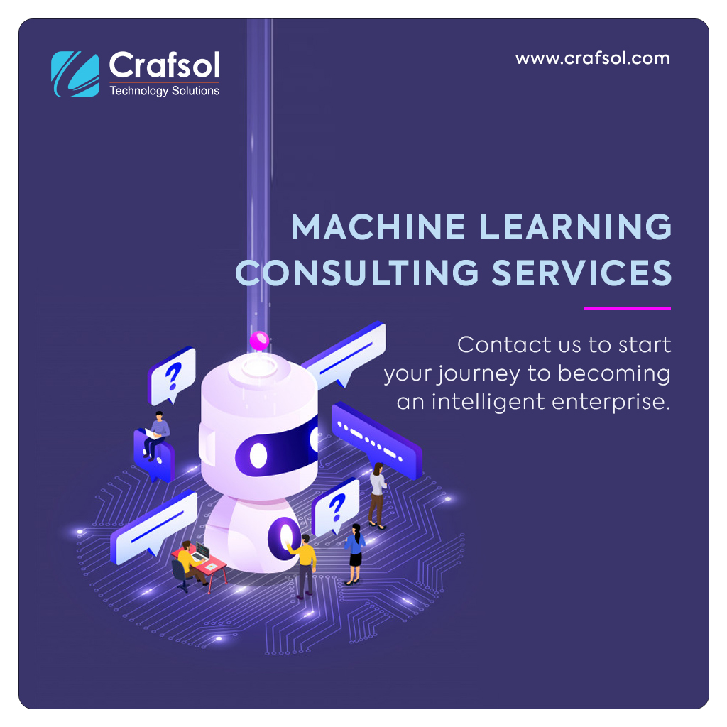 CrafSOL_PvtLtd's tweet photo. Machine Learning Consulting Services  
Contact us to start your journey to becoming an intelligent enterprises
Know More: https://t.co/zoDAWxGygX
#AI #machinelearning #Artificialintelligent #ConsultingServices #BusinessServices https://t.co/YLVmJRfipL
