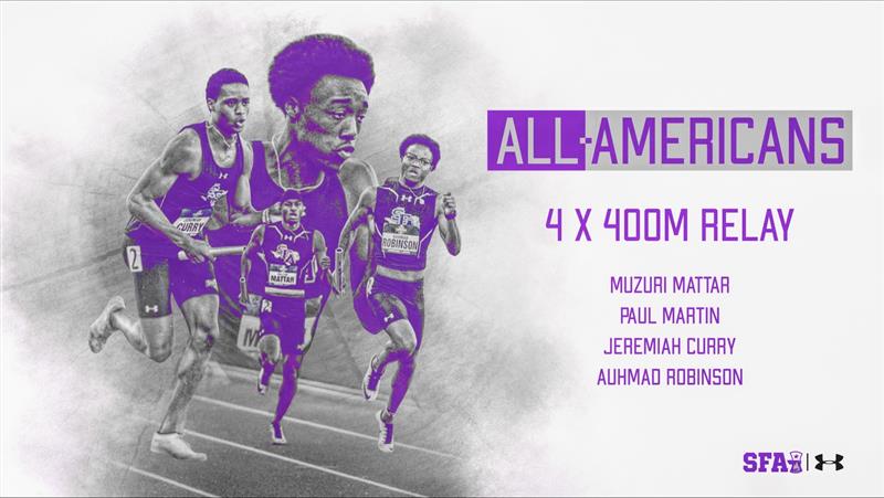 The Lumberjacks take 𝐒𝐄𝐂𝐎𝐍𝐃 in the <a href="/NCAATrackField/">NCAA Track & Field</a> 4x400 Relay with a record-breaking time of 𝟑:𝟎𝟏.𝟓𝟐❗️🪓👿

#AxeEm
#RaiseTheAxe