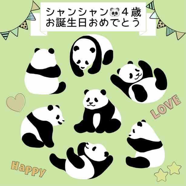 Chippoke ようこ シャンシャン4歳のお誕生日おめでとう またシャンシャンに会いたいなぁ シャンシャン1歳までの動画を見ながら描きました よく動いてコロコロ転がる姿 お母さんとの触れ合い 見ていてとっても癒されました パンダ Chippoke ようこ シャンシャン4歳のお誕生日おめでとう またシャンシャンに会いたいなぁ シャンシャン1歳までの動画を見ながら描きました よく動いてコロコロ転がる姿 お母さんとの触れ合い 見ていてとっても癒されました パンダ