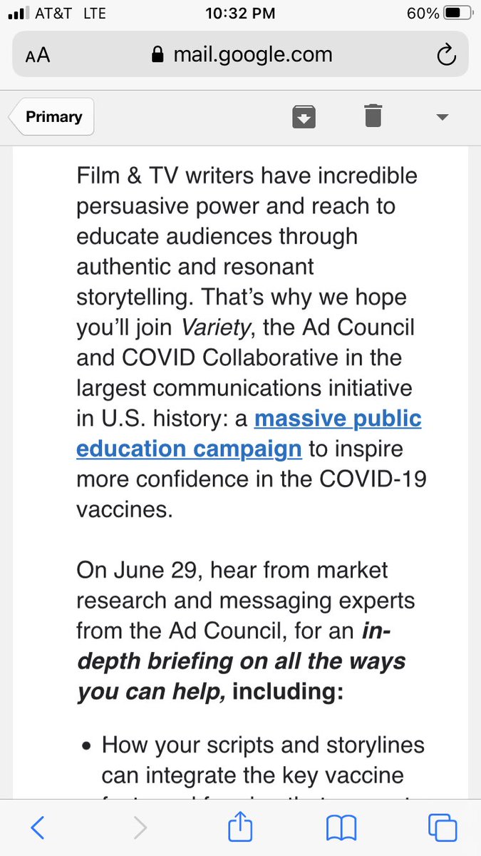 AlexBerenson's tweet image. Vaccine propaganda! Coming to a theater or flat-screen near you.

You know who’s not getting vaccinated? John Wells. (Not Saul Berenson, I mean Ellis Shafer, either.)