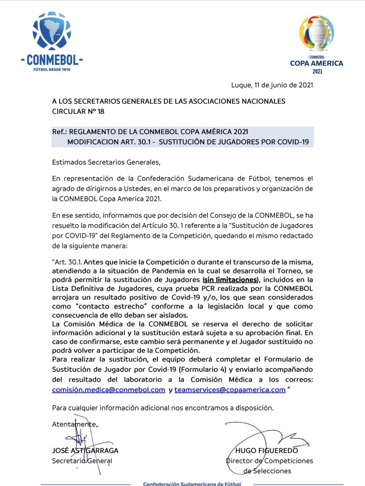 Siete jugadores de Venezuela con covid - noticiacn