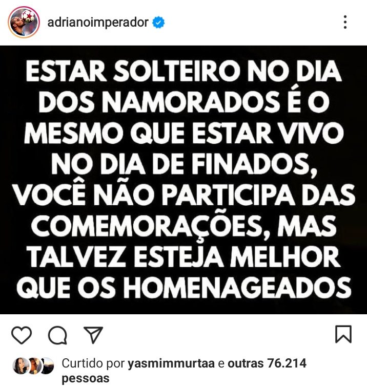 Adriano Imperador via Instagram
