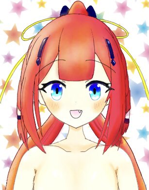 休みの日なのに朝の6時前に目が覚めてしまったので、肌と髪の色塗り練習も兼ねて識ちゃんを描いてみました。右は画用紙のレイヤーにして少し雰囲気を変えています。午後から課題頑張ります……。 