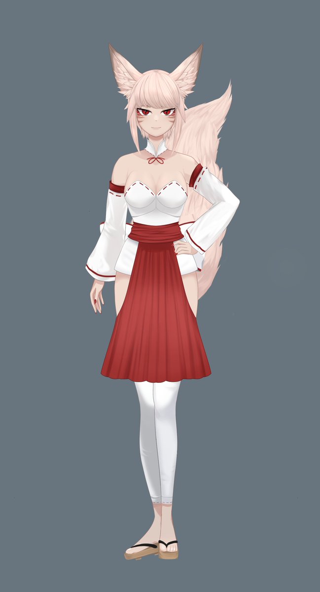 RankaVT's tweet photo. Kon Kon~ ♪
Say hello to Ranka Mori
First stream with the new model!

I wanted to stream PSO2: New Genesis, but alas, the servers are really lagging right now. 

So probably some Yakuza 0~
Never played any Yakuza before and was mostly unspoiled, so that's oughta be fun. https://t.co/nwx9mv9oyp