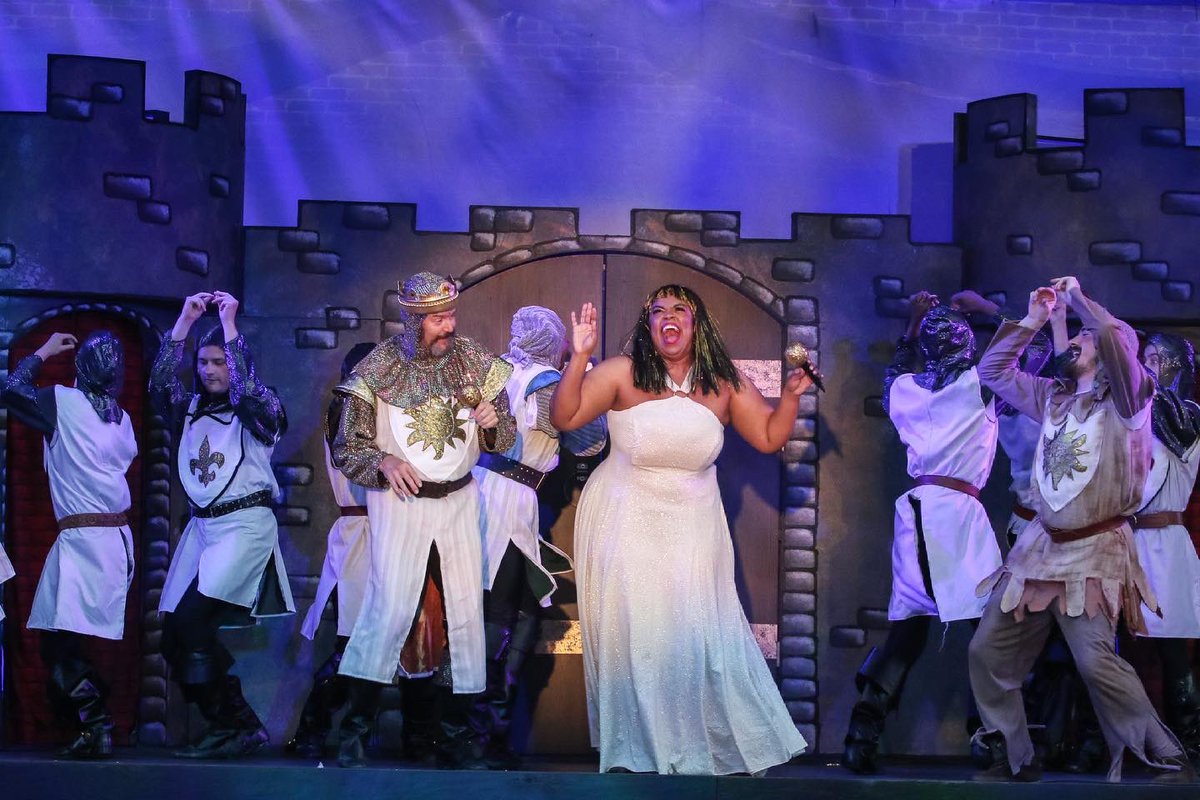 SpringerTheatre's tweet photo. Here’s a sneak peek at Monty Python’s Spamalot - showing now until June 27 on the Springer Festival Stage. #foreverspringer #spamalot #theatre #columbusga #montypython #musicaltheatre https://t.co/zzFS0Bf7D2