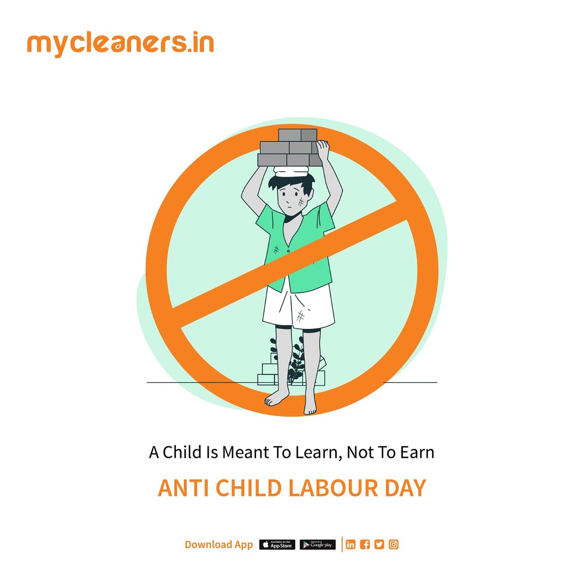 MycleanersIn's tweet image. Whatever the children of a nation learn today will reflect in the future of that nation tomorrow,So be wise &amp;amp; help in building the nation by letting the children learn not earn in their childhood.
#Mycleaners #AntiChildLabourDay #BuildNation #Simplifyinghomeandlife