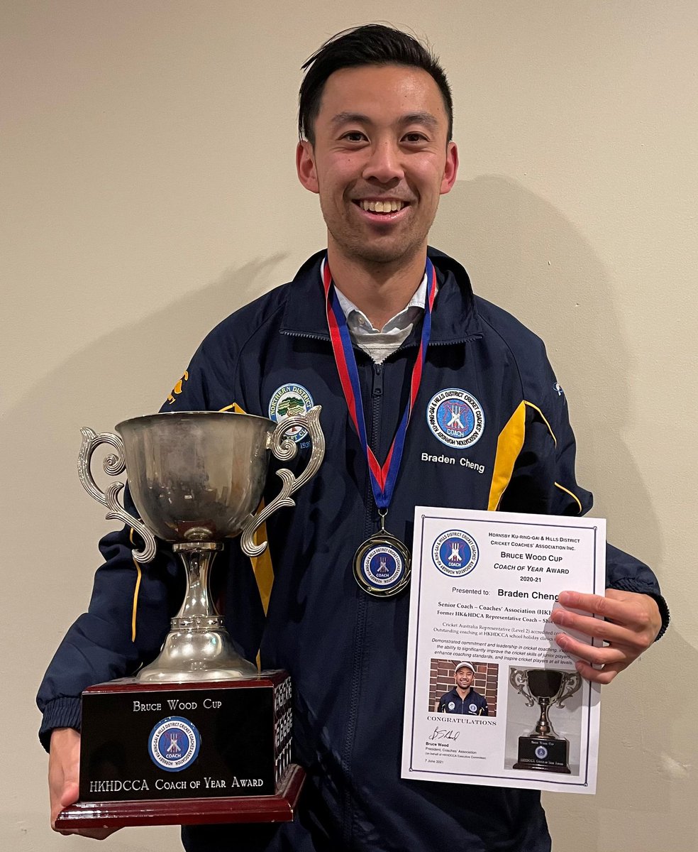 HKHDCCA's tweet photo. Congratulations to the winners of our major awards for 2020-21.
Ross Turner - Life Member
Braden Cheng - Coach of Year
Corey Miller - Rookie Coach
Daniel Wood - President’s Award
🏏🏆🥇💯🔥👏
@NDCC1925 @CricketNSW @SixersNorth @HKHDCA @cricketcomau @RusselArnold69 @stumpto_stump https://t.co/NQJ2ZByo14