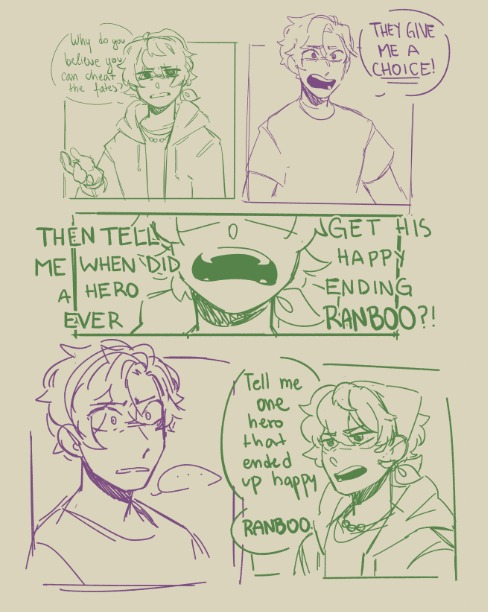 HERE IS THE COMIC DRAFT THAT I DID TO MAKE @xMaruu11 CRY B), i'm sorry for the bad handwriting
#ranboofanart #tubbofanart (1/2) 