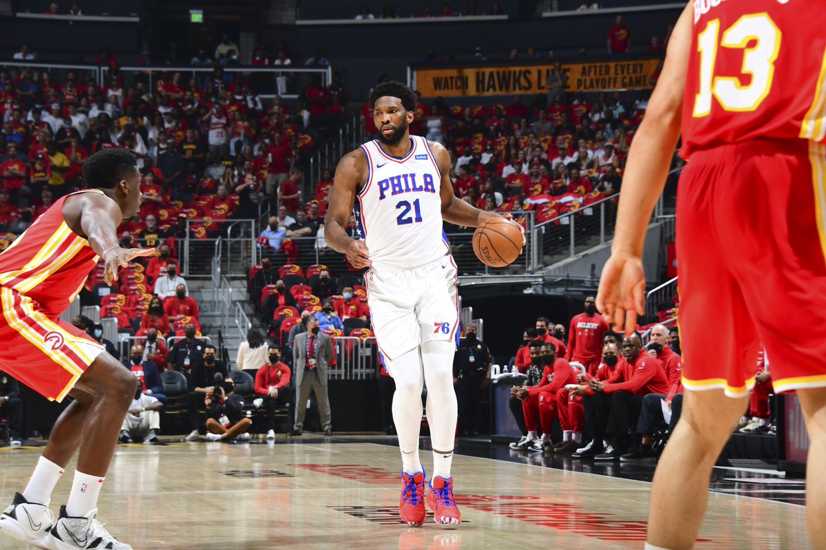 JoelEmbiid's tweet photo. Nothing shall keep me down… I’m gonna keep getting back up #ThrustTheProcess https://t.co/bKxA9AXh8r