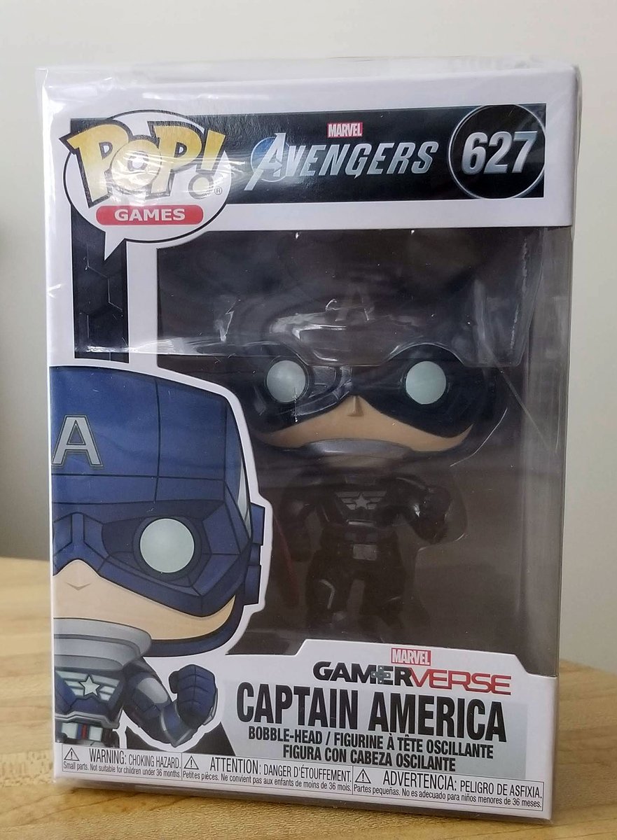 Another new acquisition in the #E32021 batch of birthday Funko Pops is Captain America in a Stark tech suit from the #Avengers game. #E3 #WPE3