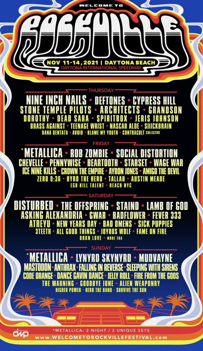 This is going to be a fun one! #WelcomeToRockville 2021 I finally get to see #SocialDistortion !!!