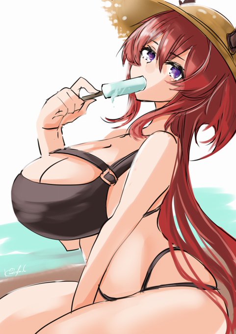 もう暑いしスルトと涼みにきた 